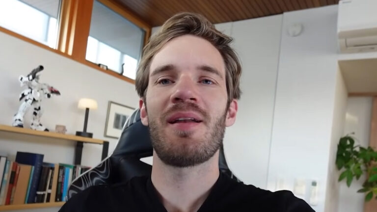 PewDiePie during a video (Image via @PewDiePie/YouTube)