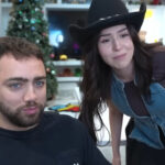 Mizkif and Pokimane during a stream (Image via @Mizkif/Twitch)