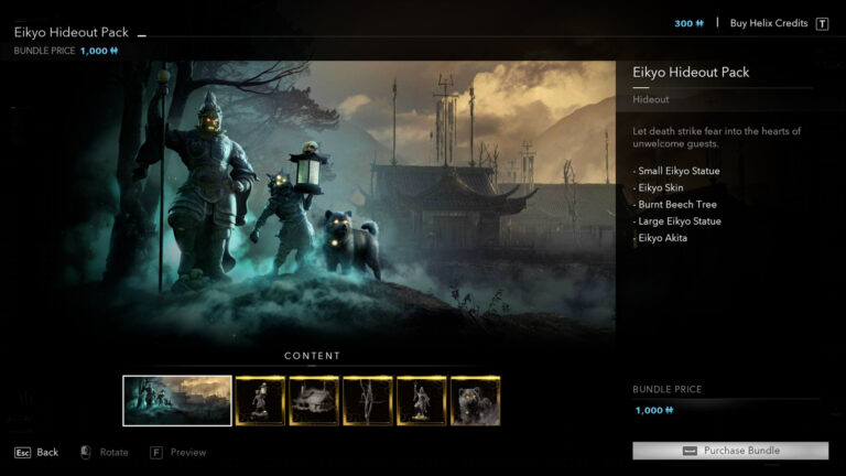 The Eikyo Hideout bundle in Assassin's Creed Shadows (Source: Ubisoft)