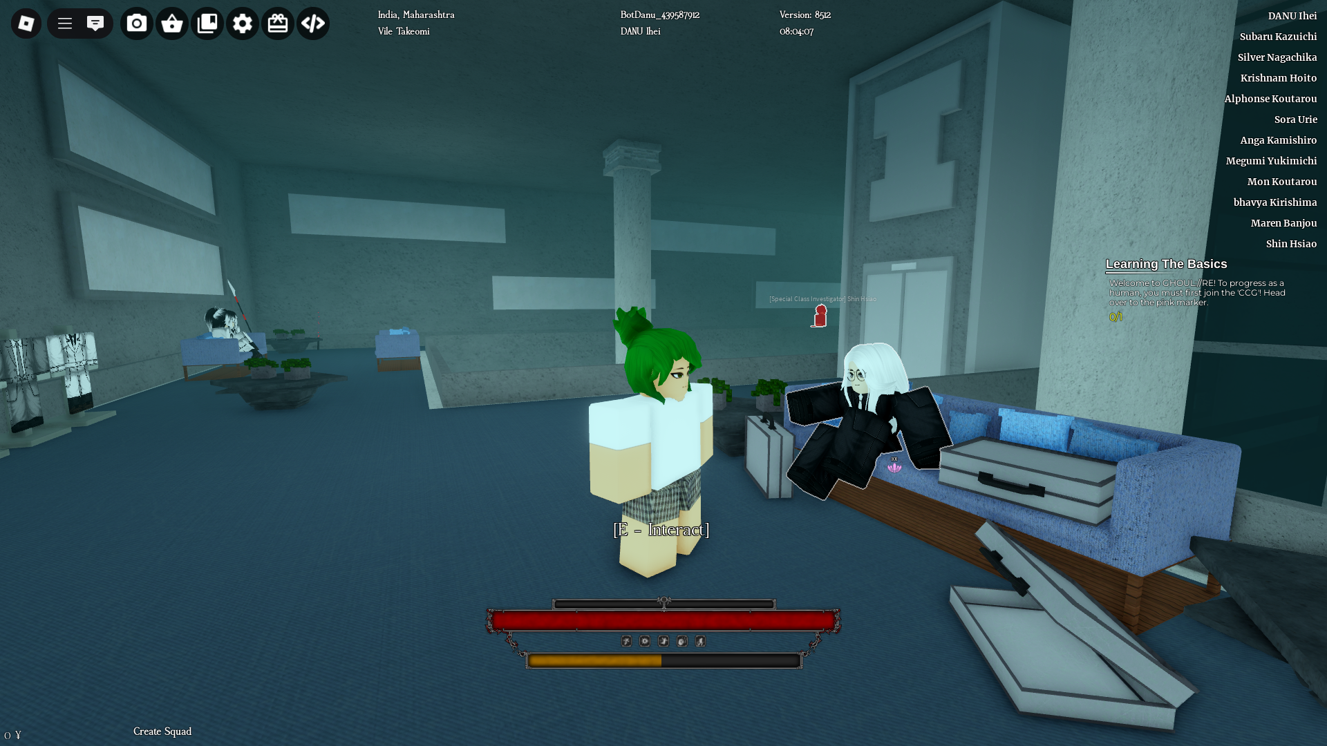 NPC In CCG Headquarters GHOUL://RE Roblox (Image via Roblox)