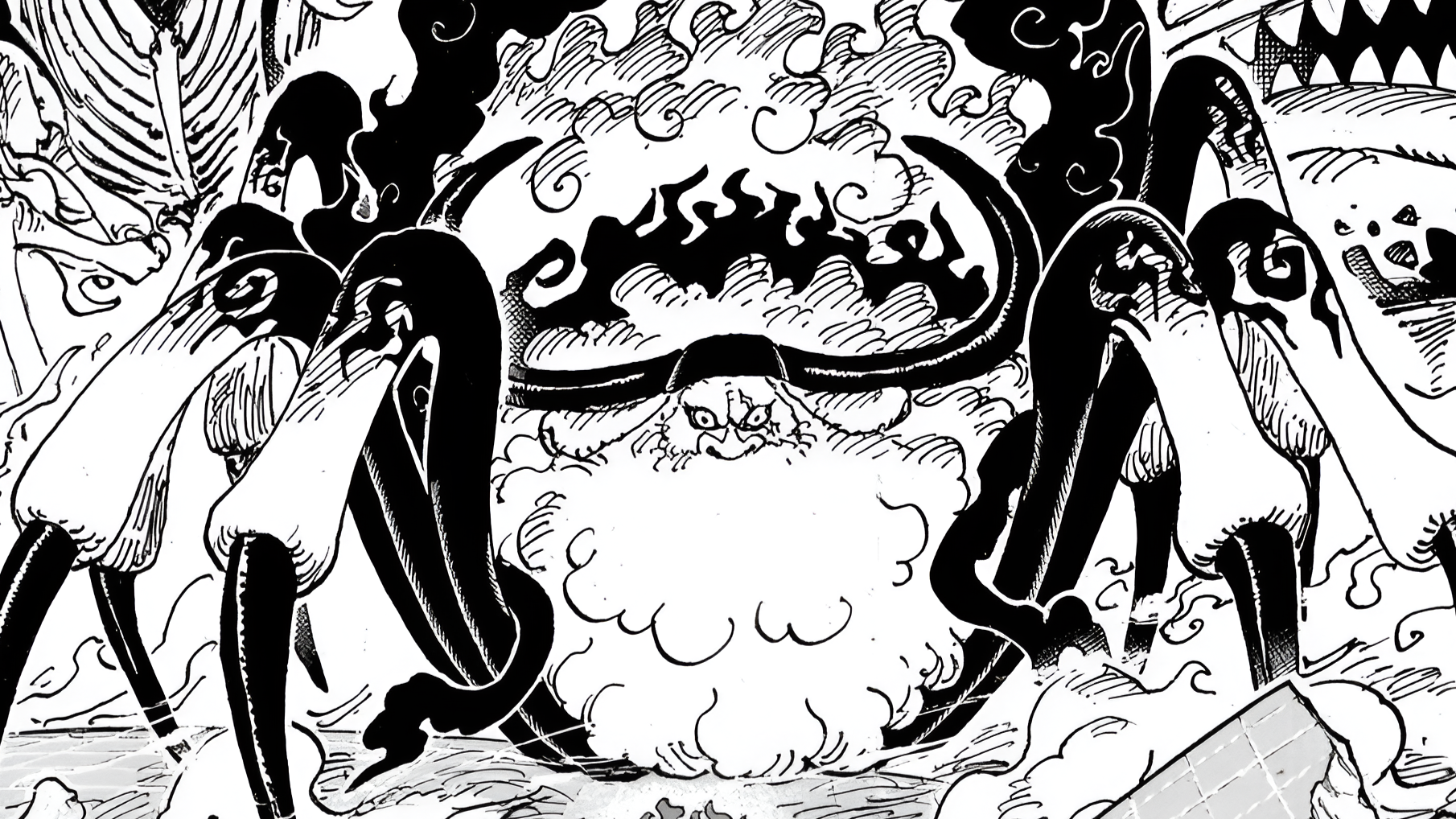 Saturn awakened his devil fruit power (Image via Shueisha)