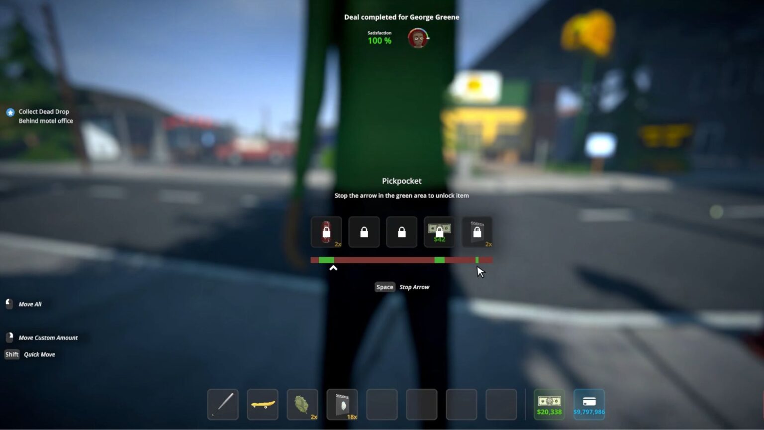 Schedule 1 how to pickpocket