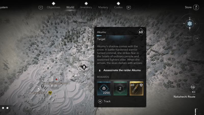 Locate Raider Akumu in Assassin's Creed Shadows