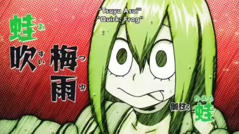 Character introduction of Tsuyu Asui