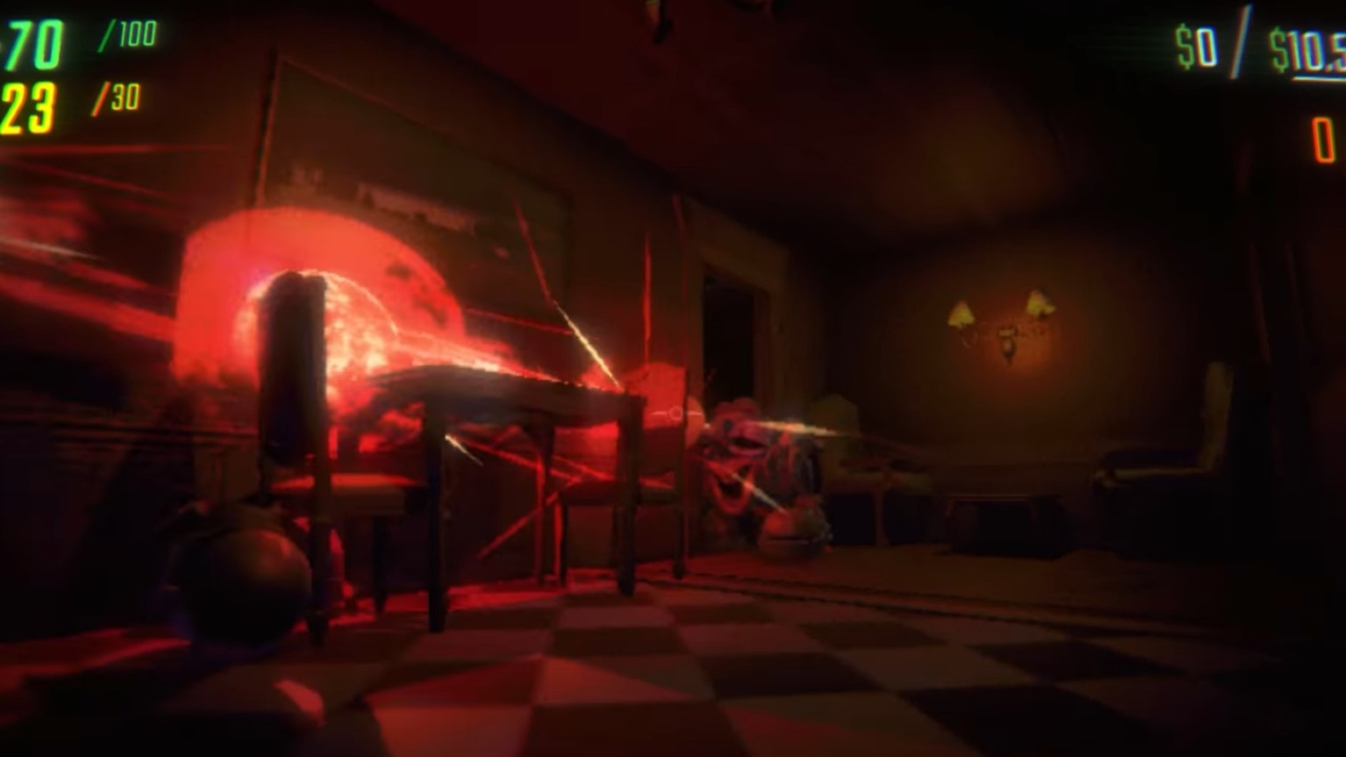 Crouch to dodge the deadly laser beam (Source: semiwork)