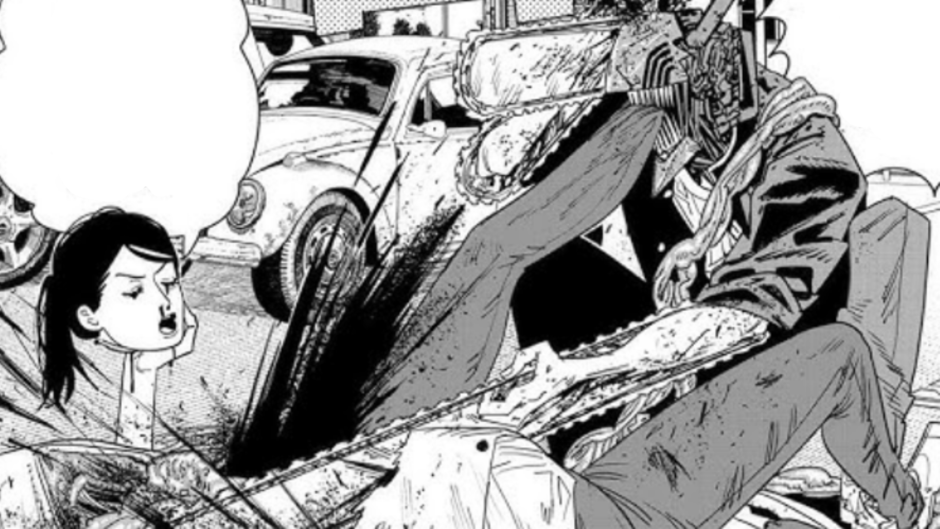 Falling Devil and Chainsaw Man fight