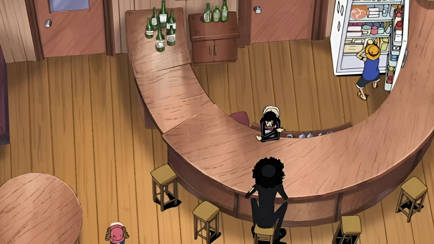 Shakky's Rip-off Bar (image via Toei Animation)