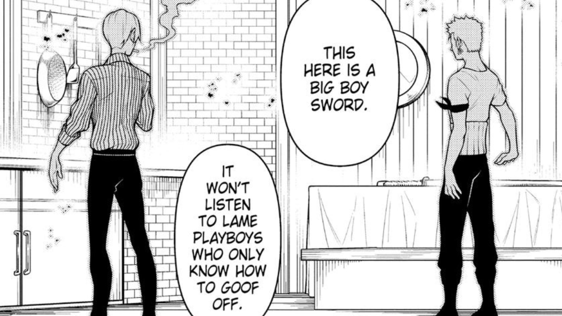 Zoro helps Sanji as seen in the manga (Image via Shueisha)