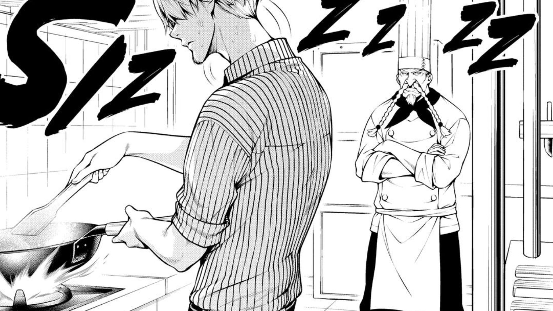 Sanji and Zeff as seen in the Shokugeki no Sanji manga (Image via Shueisha)