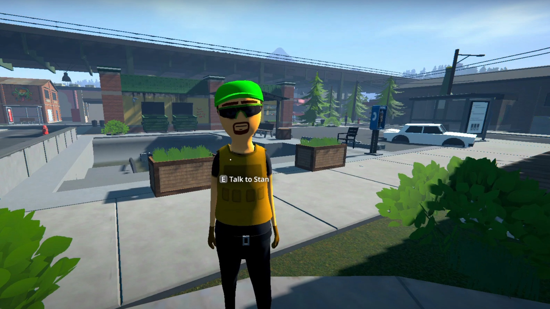 Stan the weapons dealer in the game