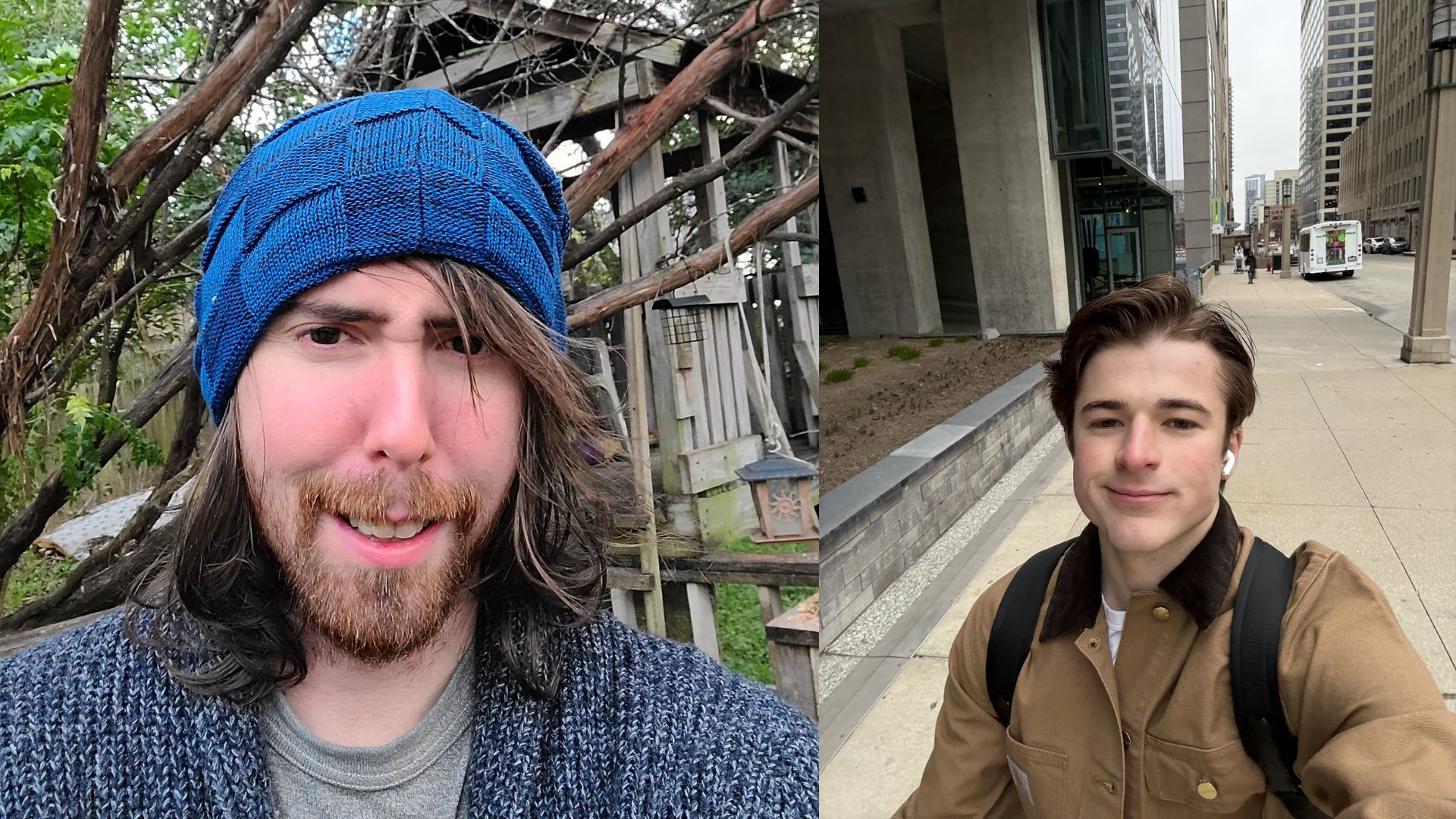 Popular streamer, Asmongold, and TikToker Harry Sisson. (Image via @Asmongold @harryjsisson/ X)