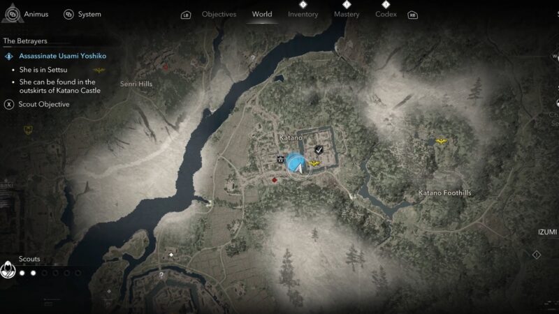 Usami Yoshiko Location (Image via Ubisoft)