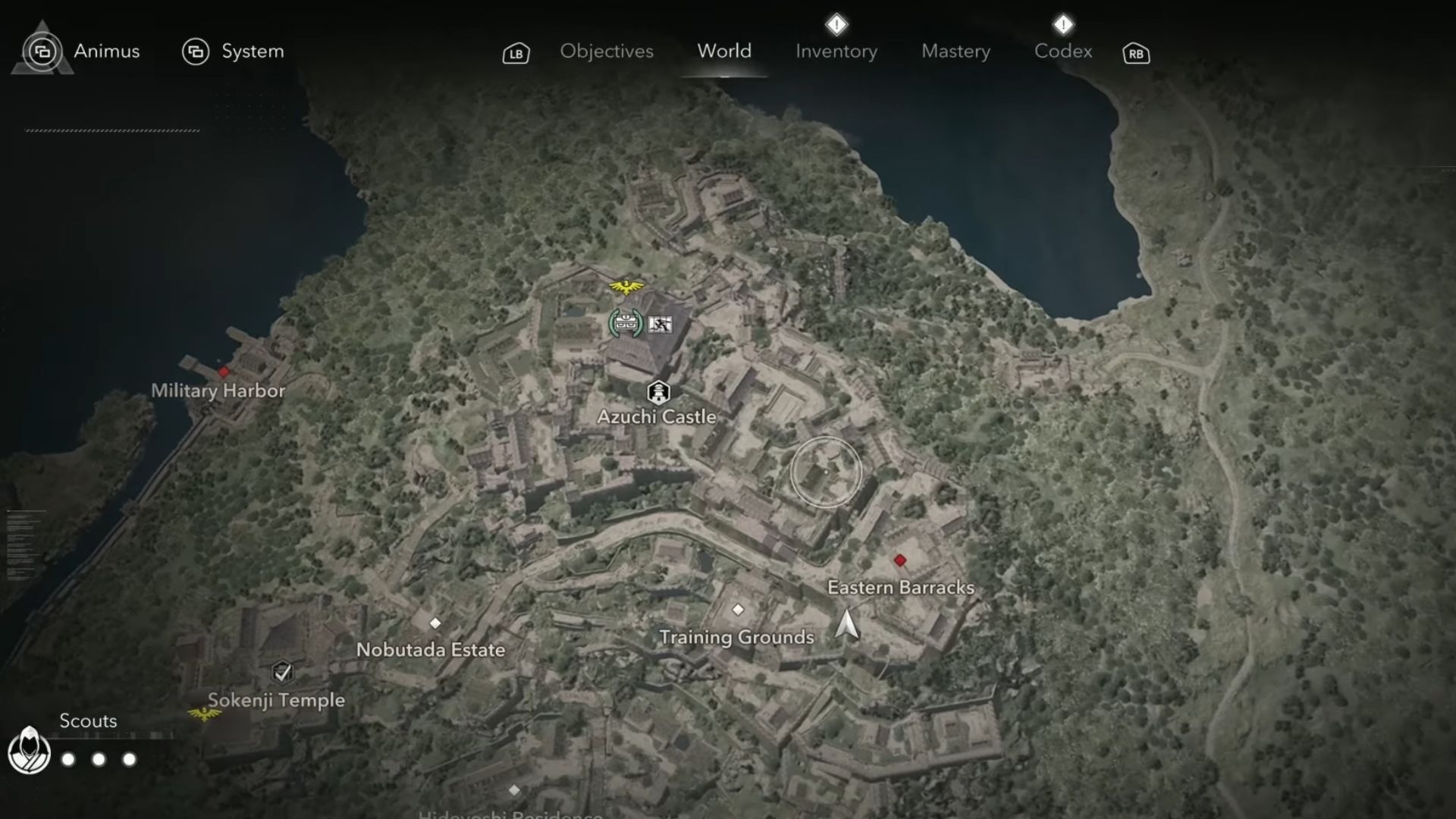 Azuchi Castle location