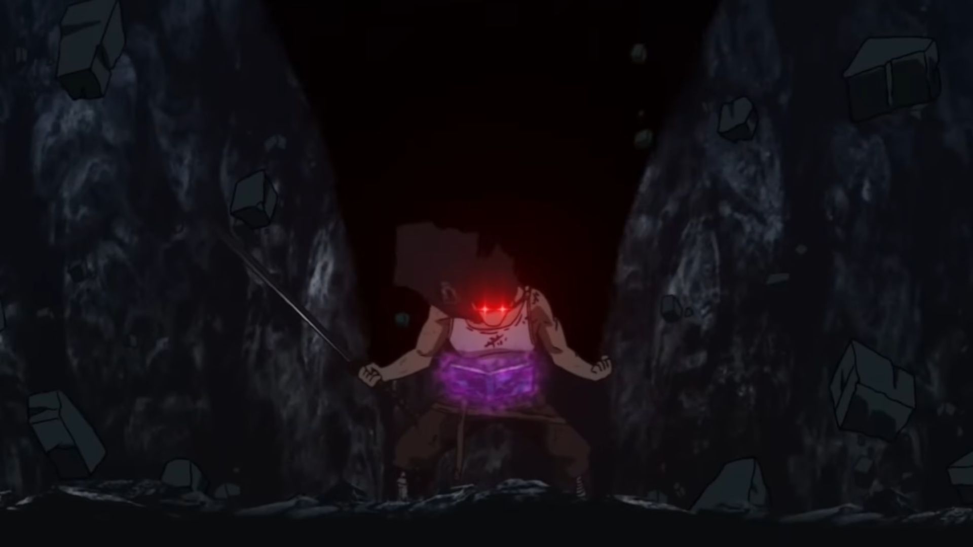 Yami unleashing his inner darkness
