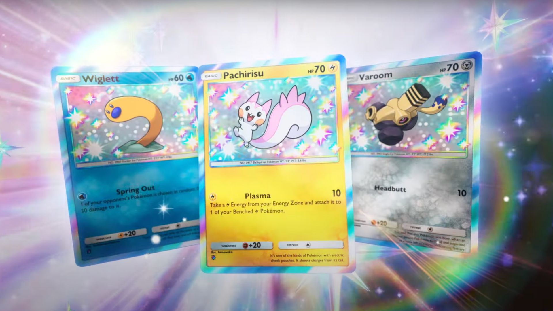 Wiglett, Pachirisu and Varoom
