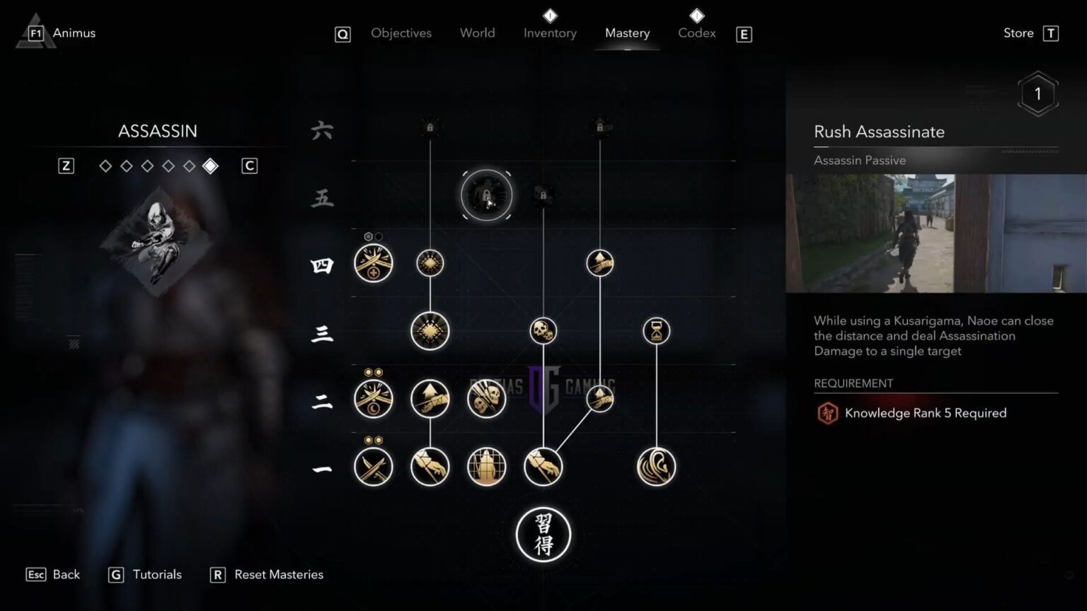 Assassin’s Creed Shadows Naoe Assassin Skill Tree Mastery Guide ...