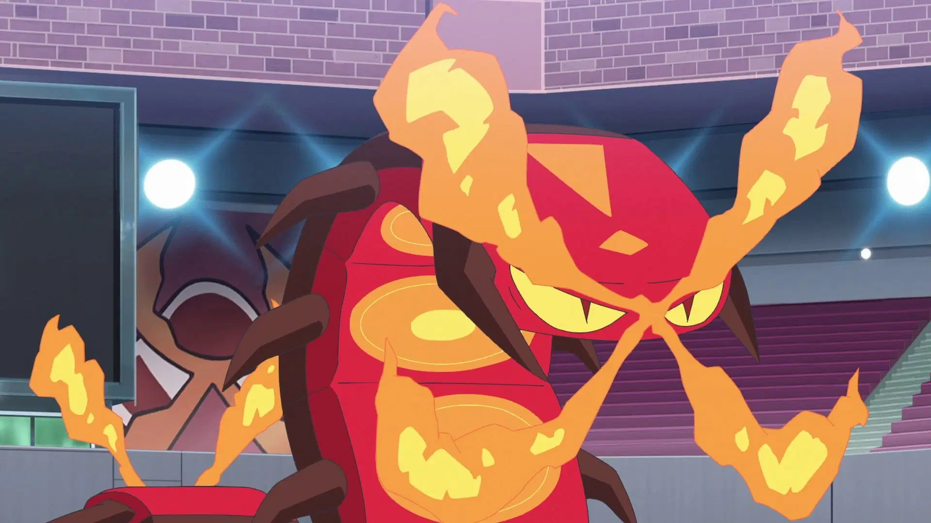 Centiskoorch, as seen in the anime (Image via TPC)