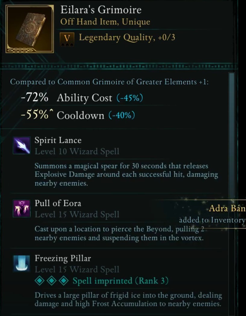 eilara's grimoire avowed