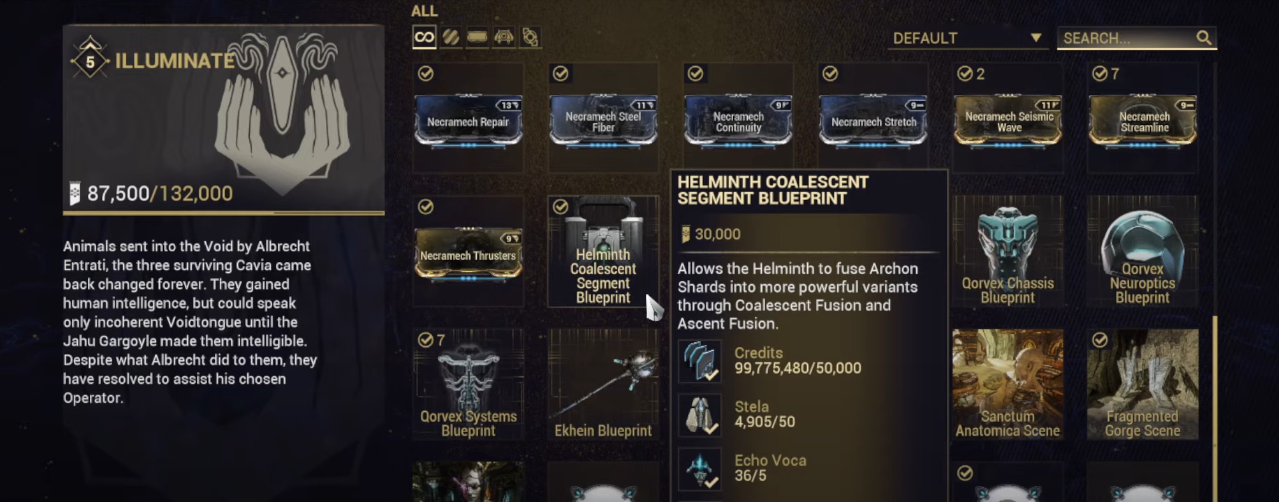 helminth coalesent segment warframe