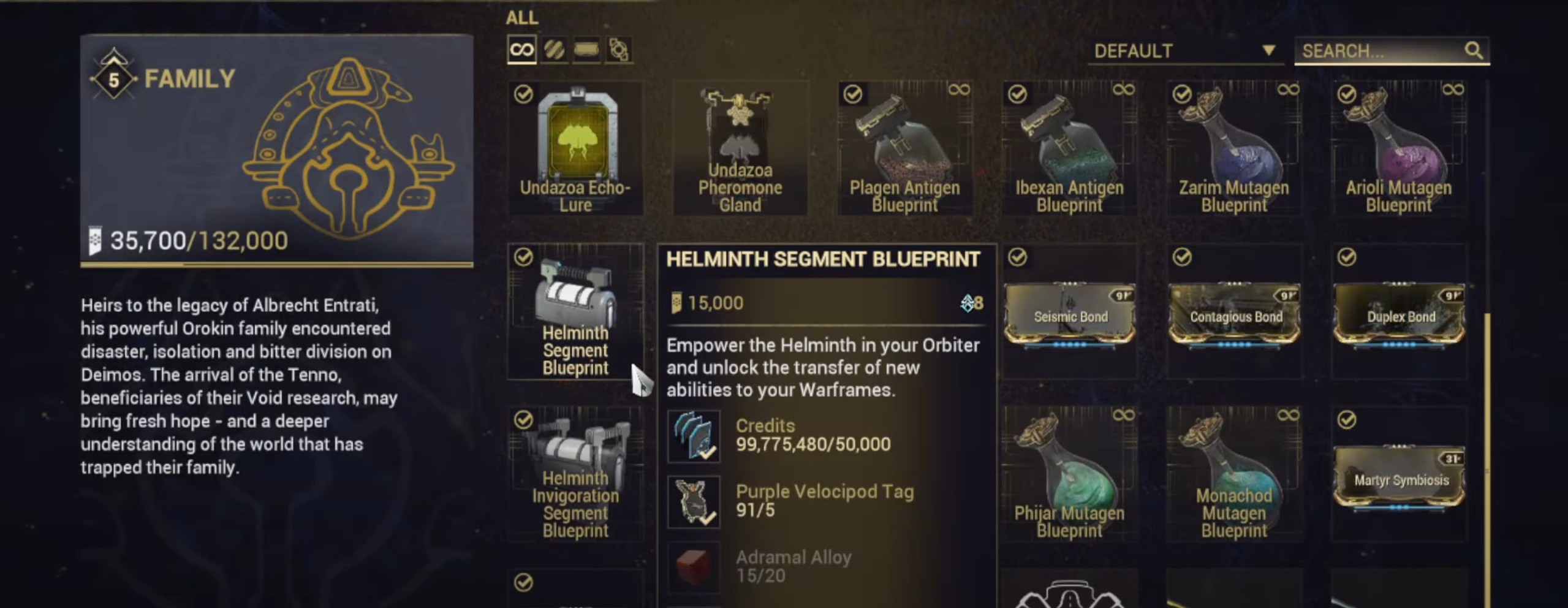 helminth segement warframe