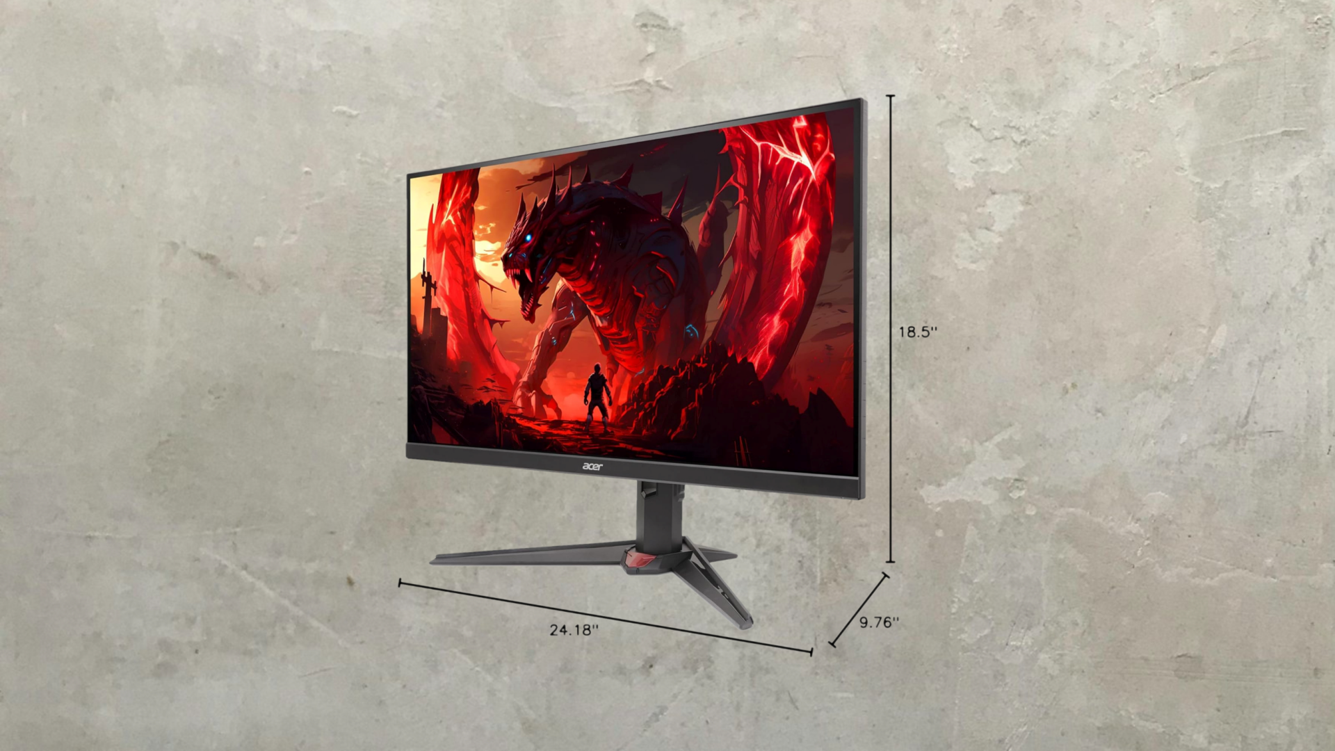 Acer XV272U 27" 300Hz gaming monitor (Image via: Deltia's Gaming, Acer, Amazon)