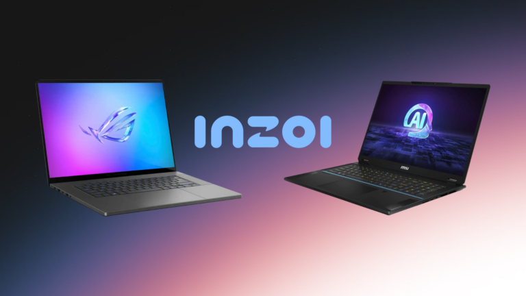5 best laptops to play InZOI (Image via: Deltia's Gaming, InZOI Studio, ASUS, MSI)