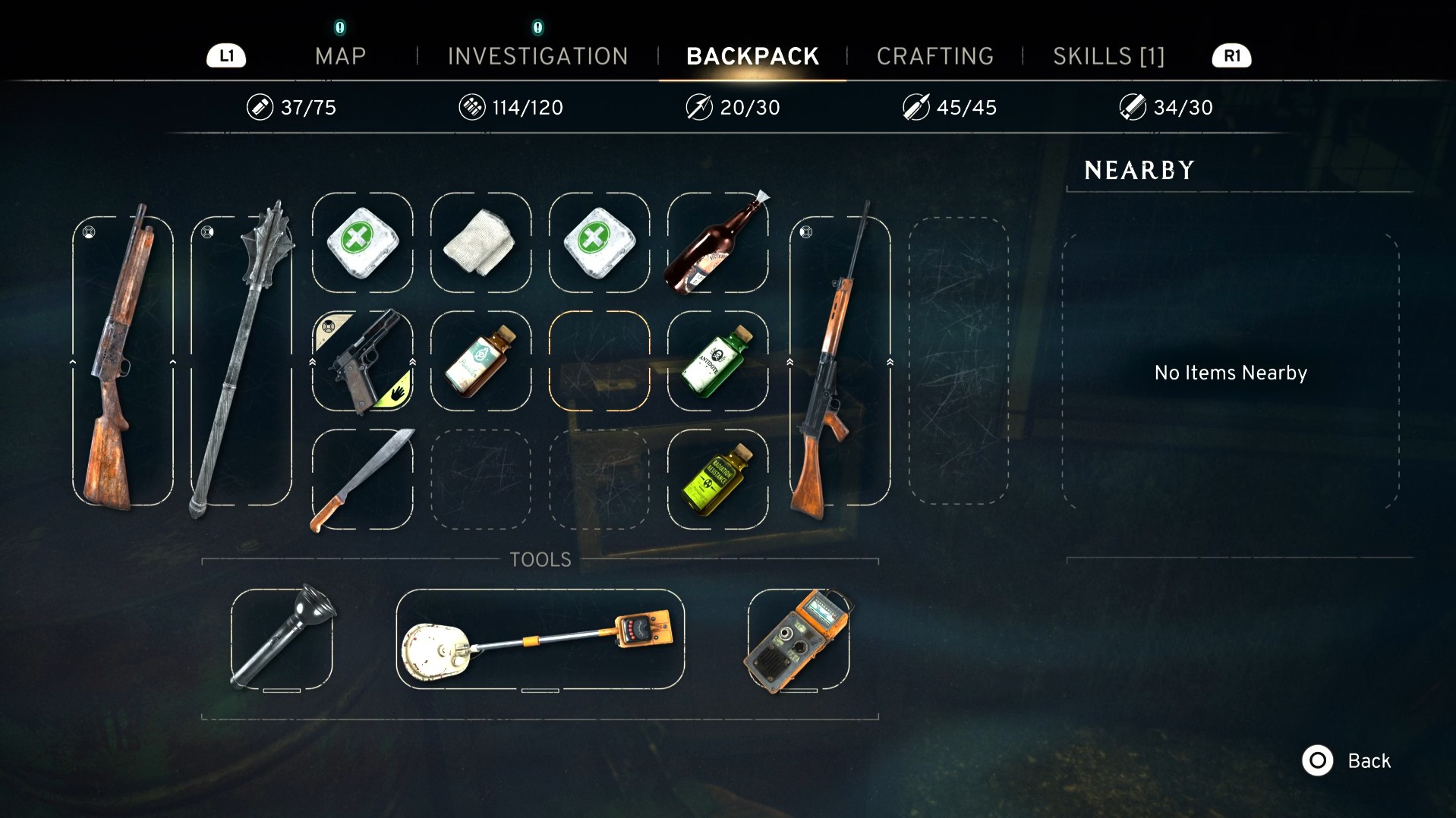 inventory is not expandable atomfall