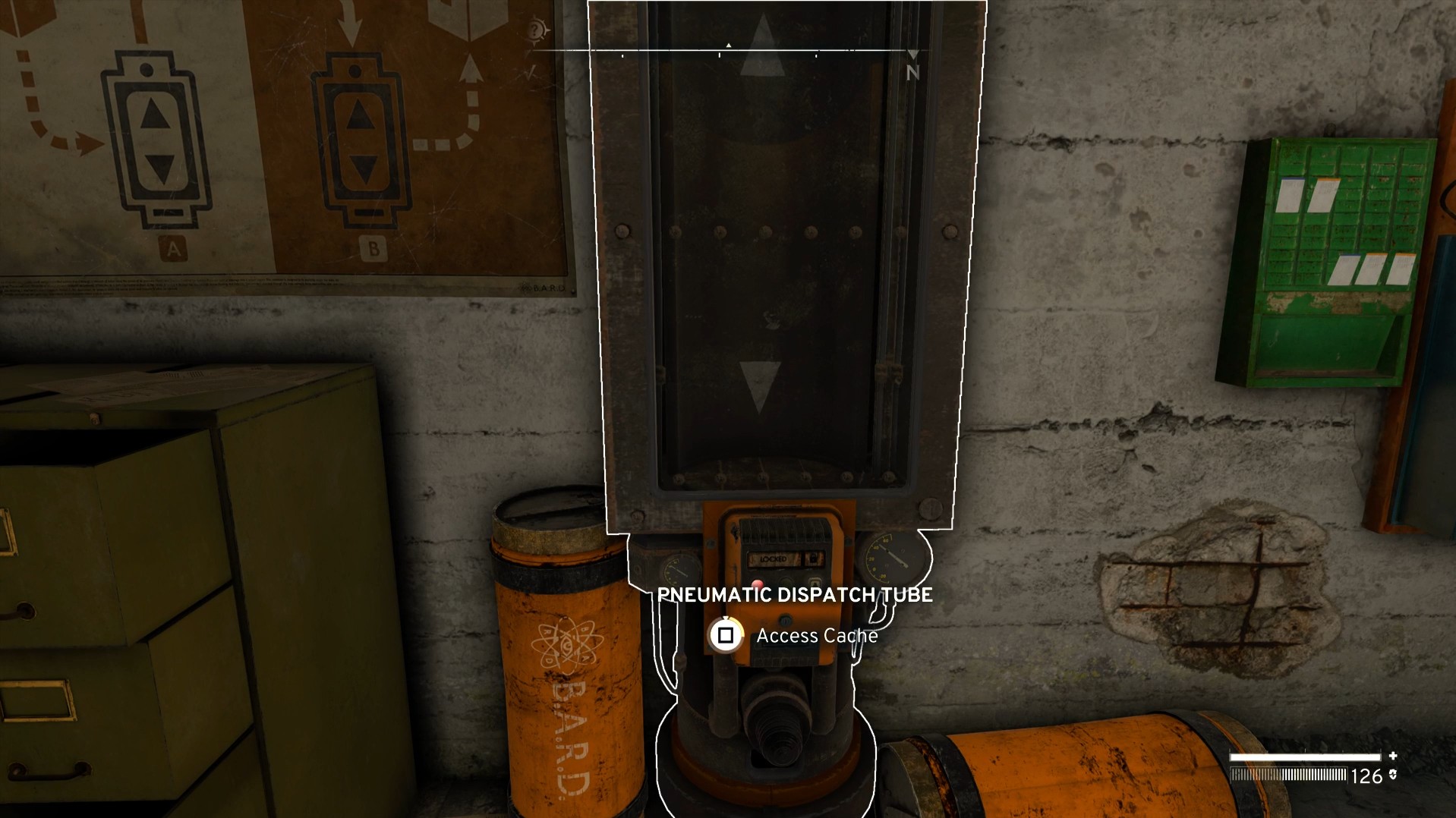 make use of pneumatic dispatch tube atomfall
