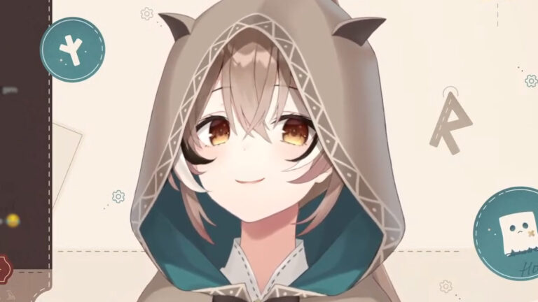 Nanashi Mumei during a stream