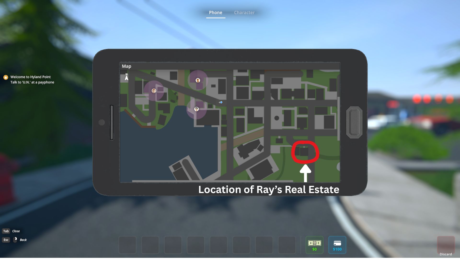 Location of Ray's Real Estate