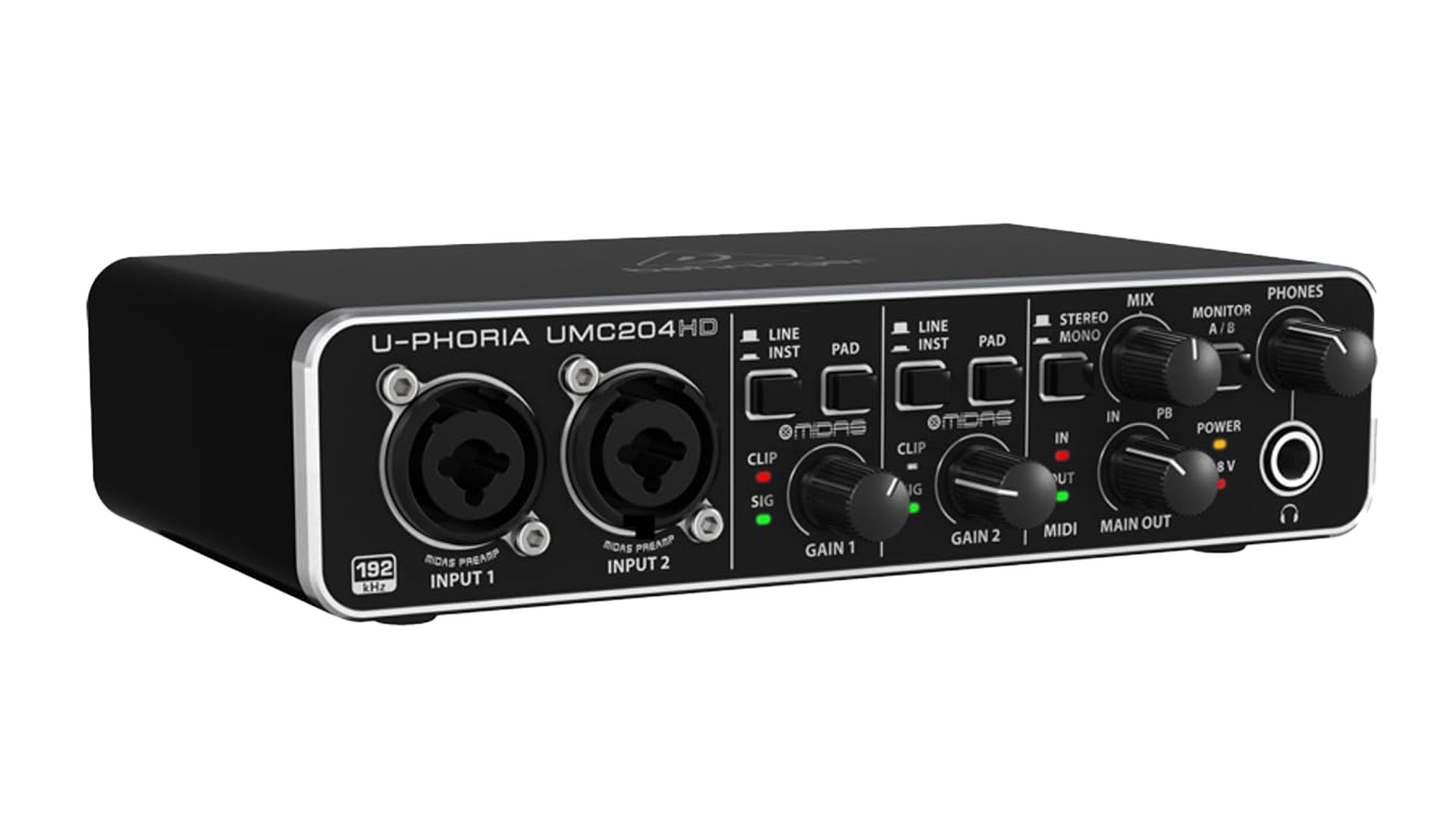 behringer umc204hd, budget audio interface under $110