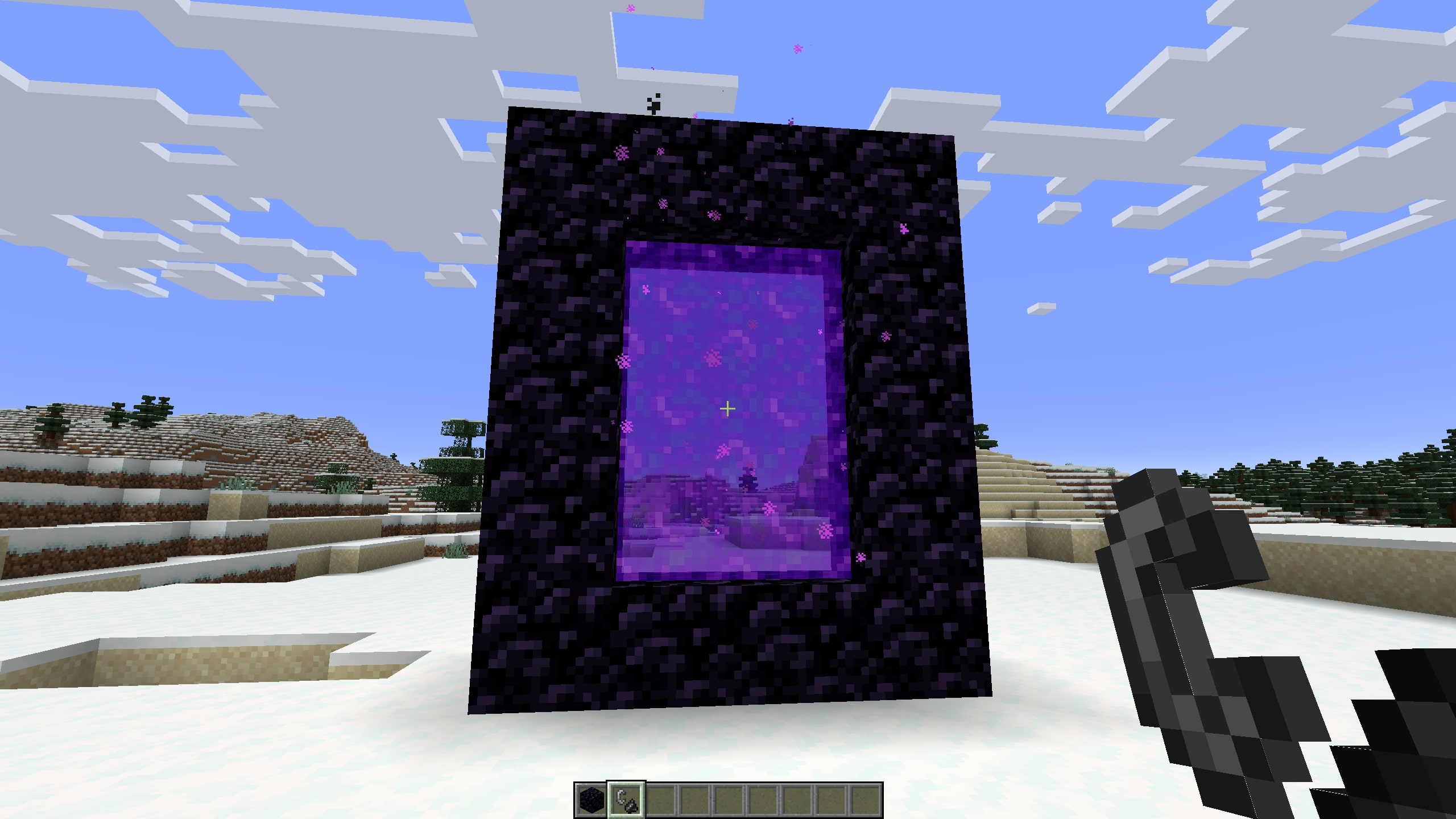 Igniting the Nether portal