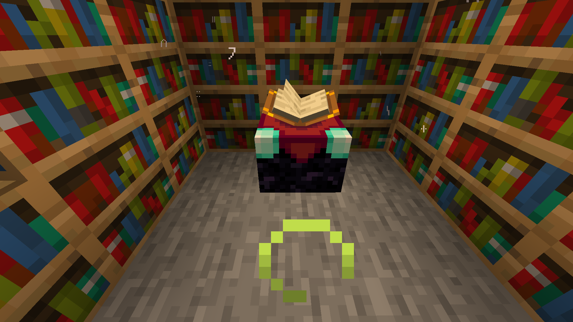 An enchantment table can get you Channeling within a couple of tries (Image via Mojang Studios)