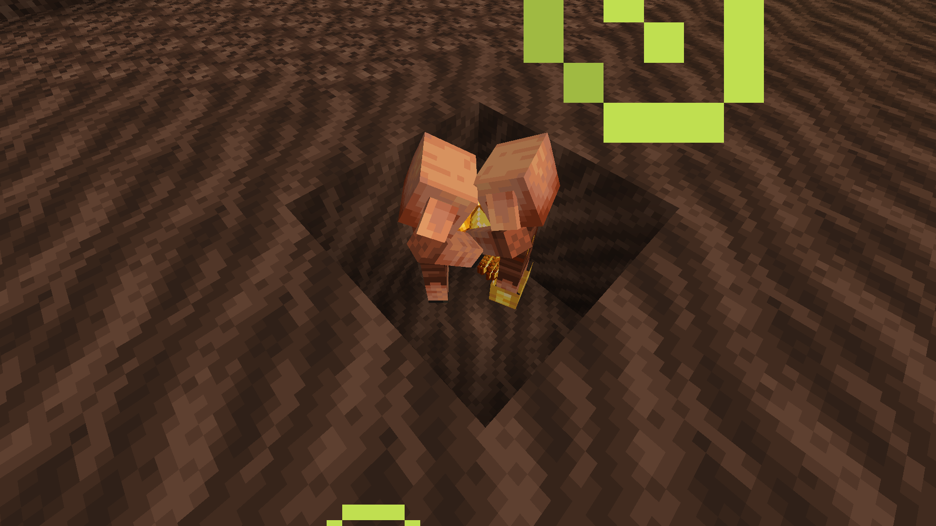Toss your gold around (Image via Mojang Studios)