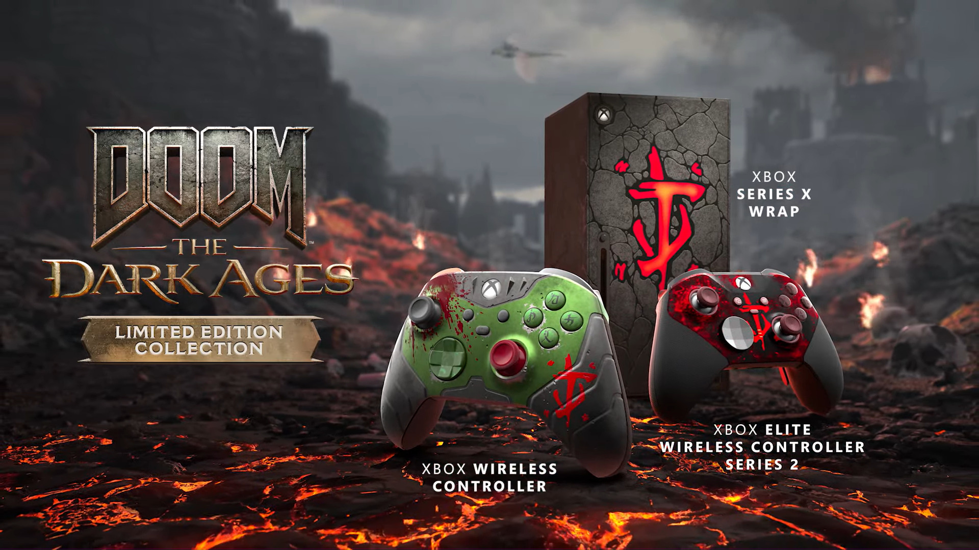 Get your own Doom themed Xbox (Image via Microsoft and Bethesda Softworks)