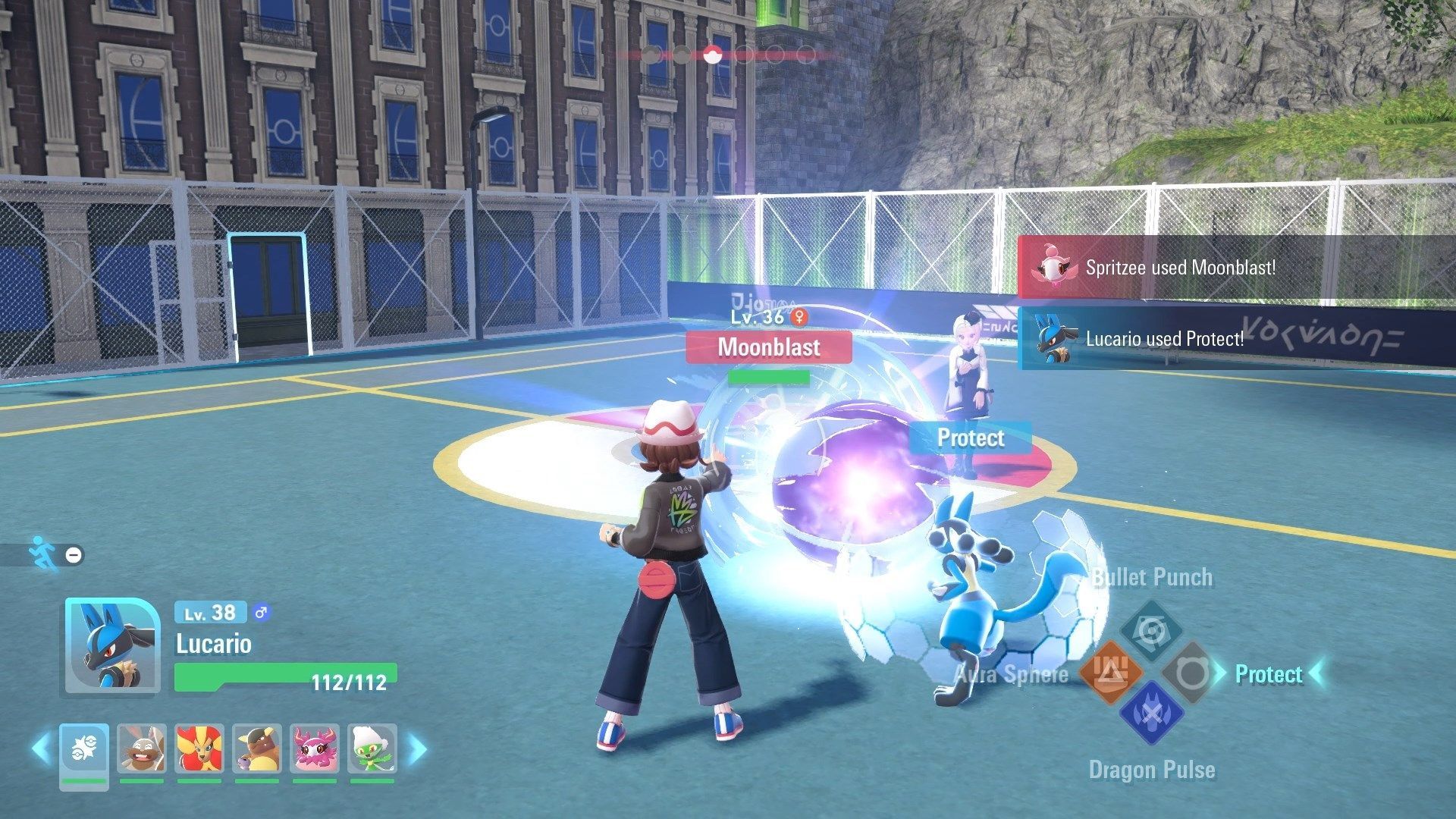 Official gameplay screenshot from Pokemon Legends Z-A (Image via TPC)