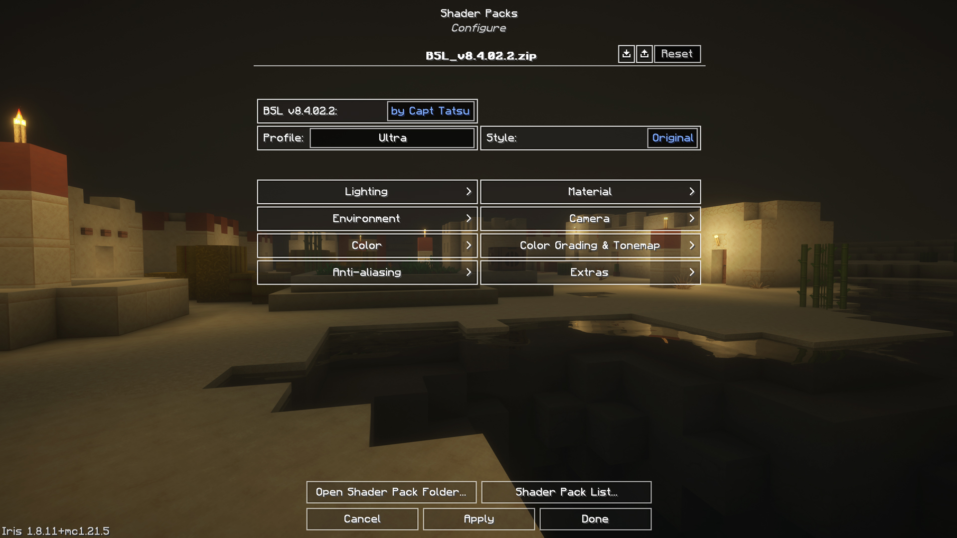 RTX 4070 Super with BSL Minecraft Shader
