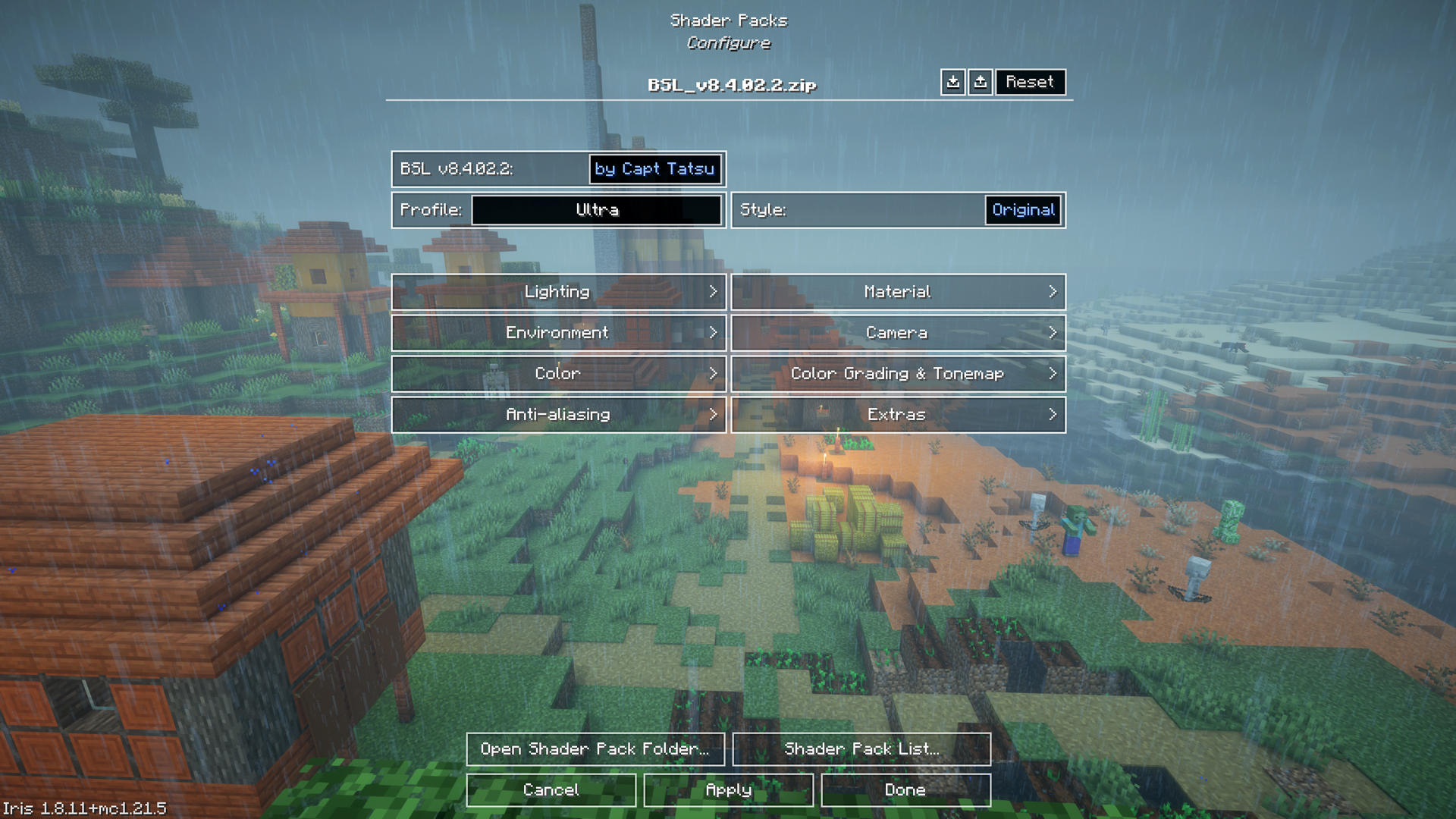 RTX 5060 Ti with BSL Shader in Modded Minecraft