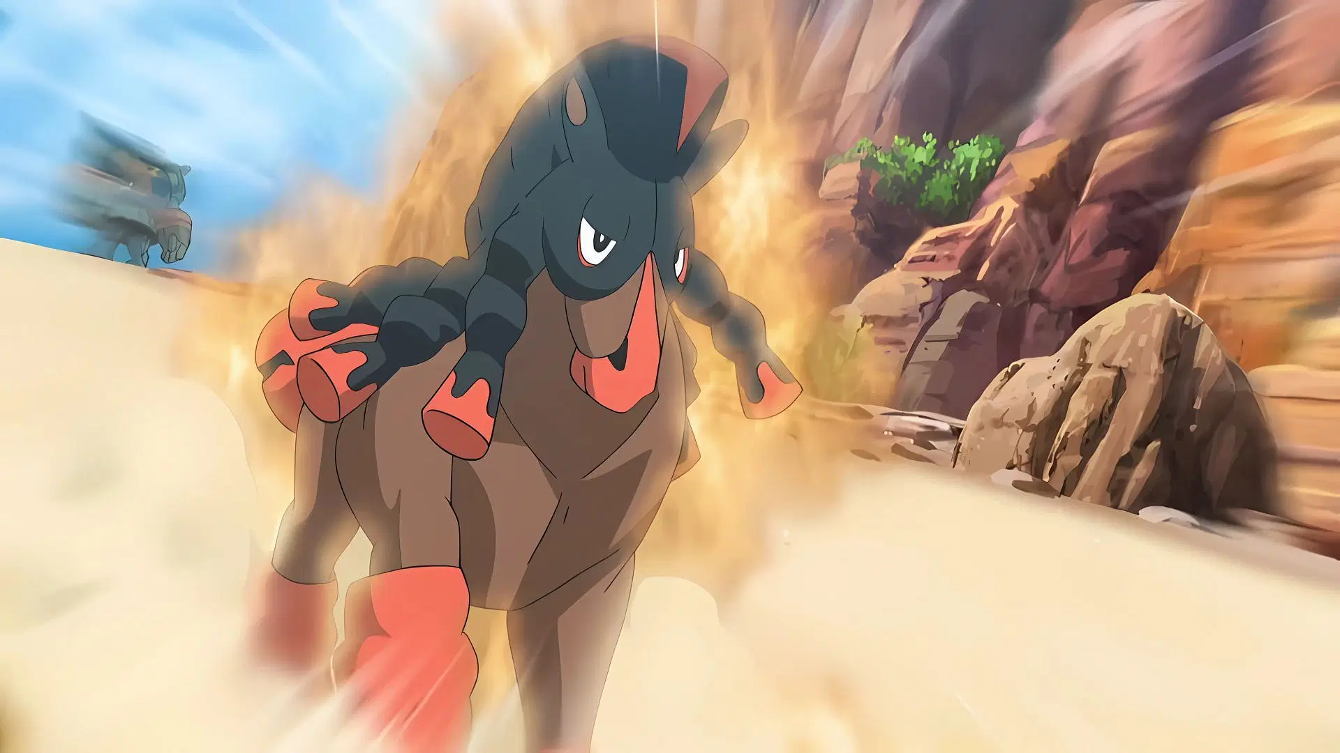 Mudsdale, as seen in the anime. (Image via TPC)