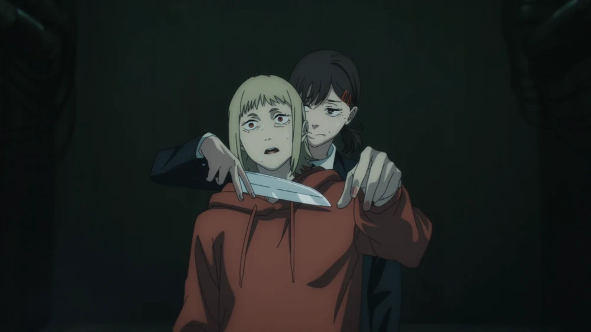 Kobeni and Akane Sawatari as seen in the Chainsaw Man anime (Image via Studio Mappa)