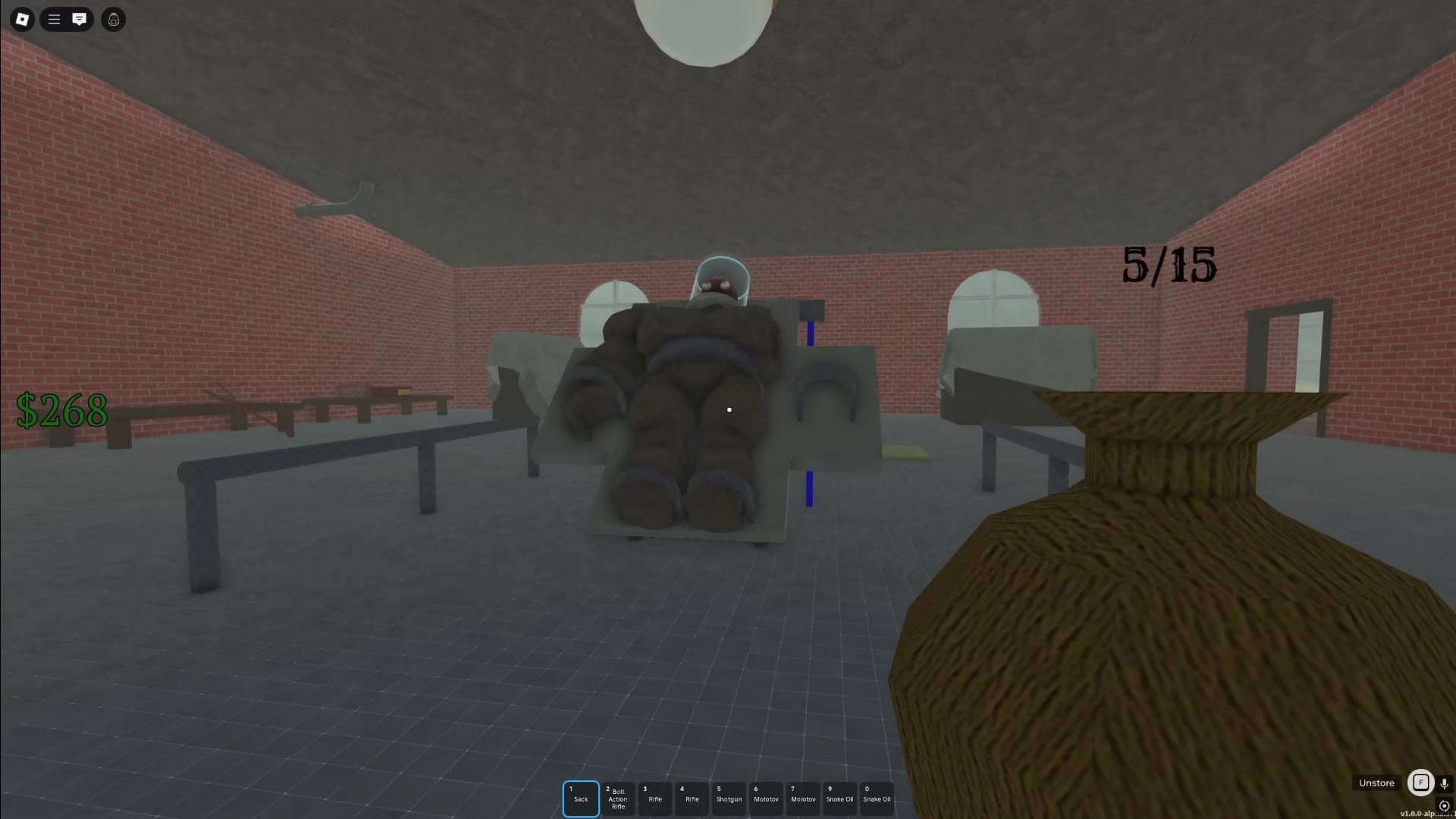 Assembling the Tesla Boss in Lab - Dead Rails (Image via Roblox)