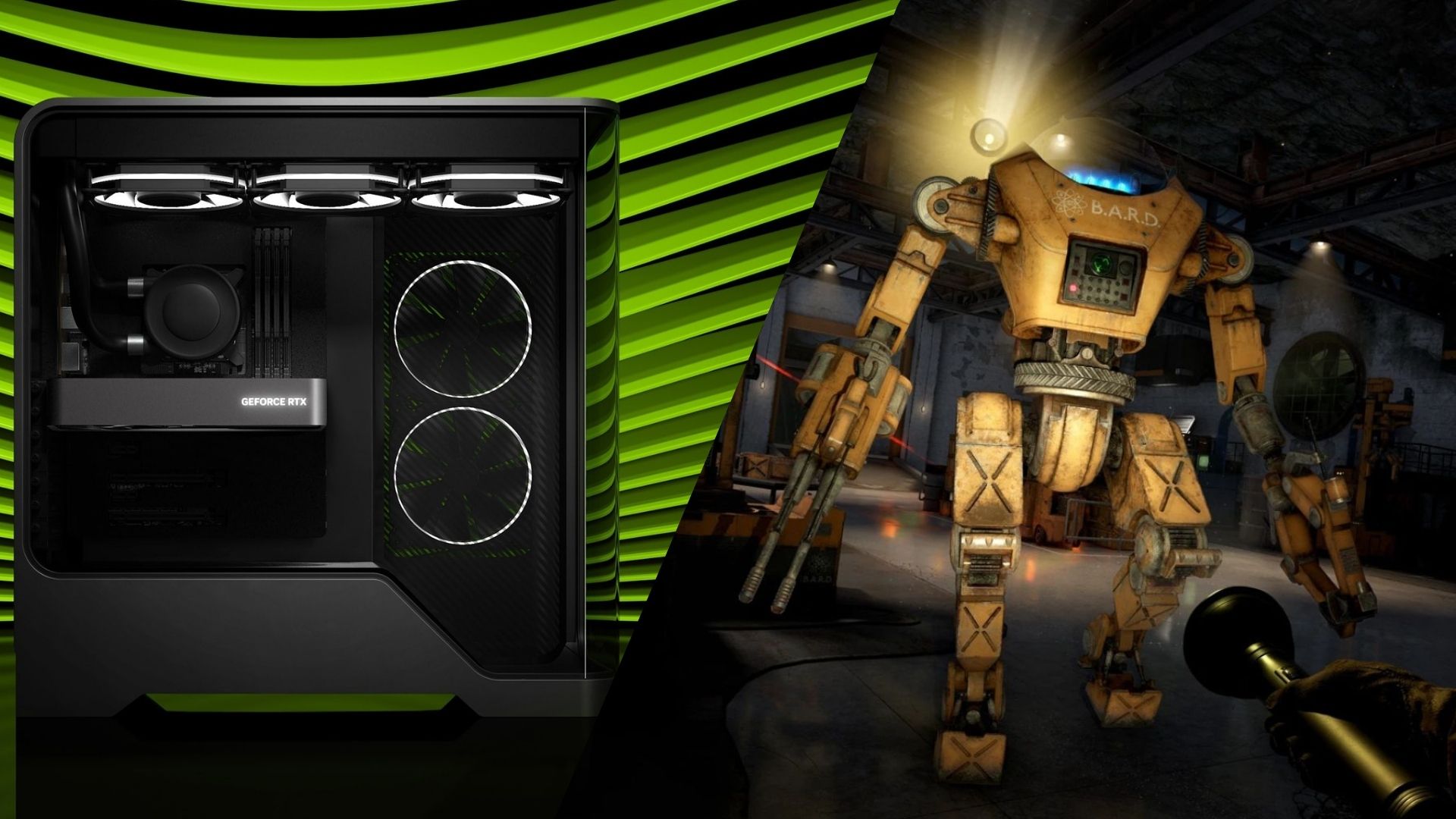 Atomfall and RTX 5060 family (Image via Rebellion | Nvidia)