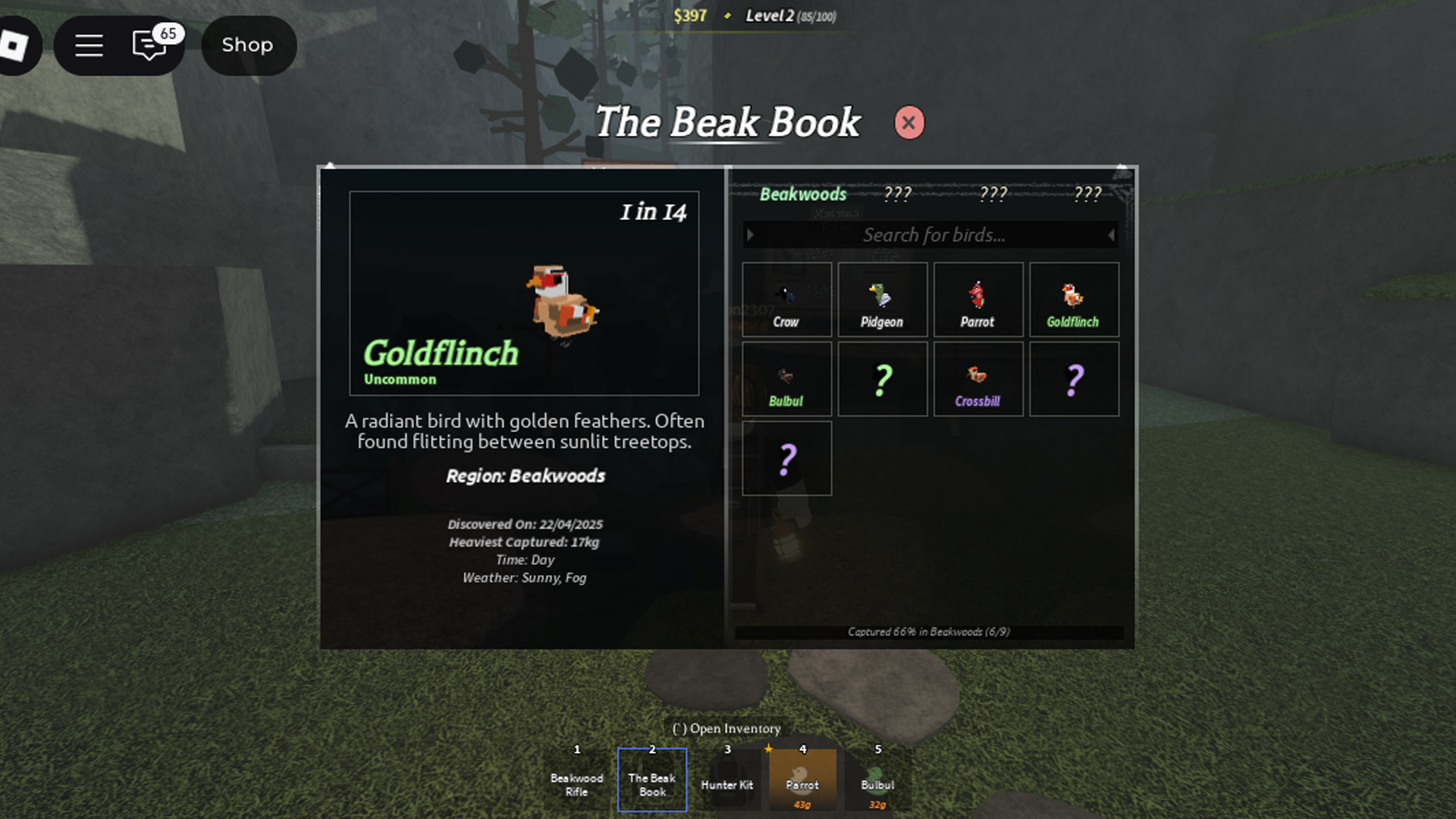 The Beak Book. (Image via Roblox Corporation)