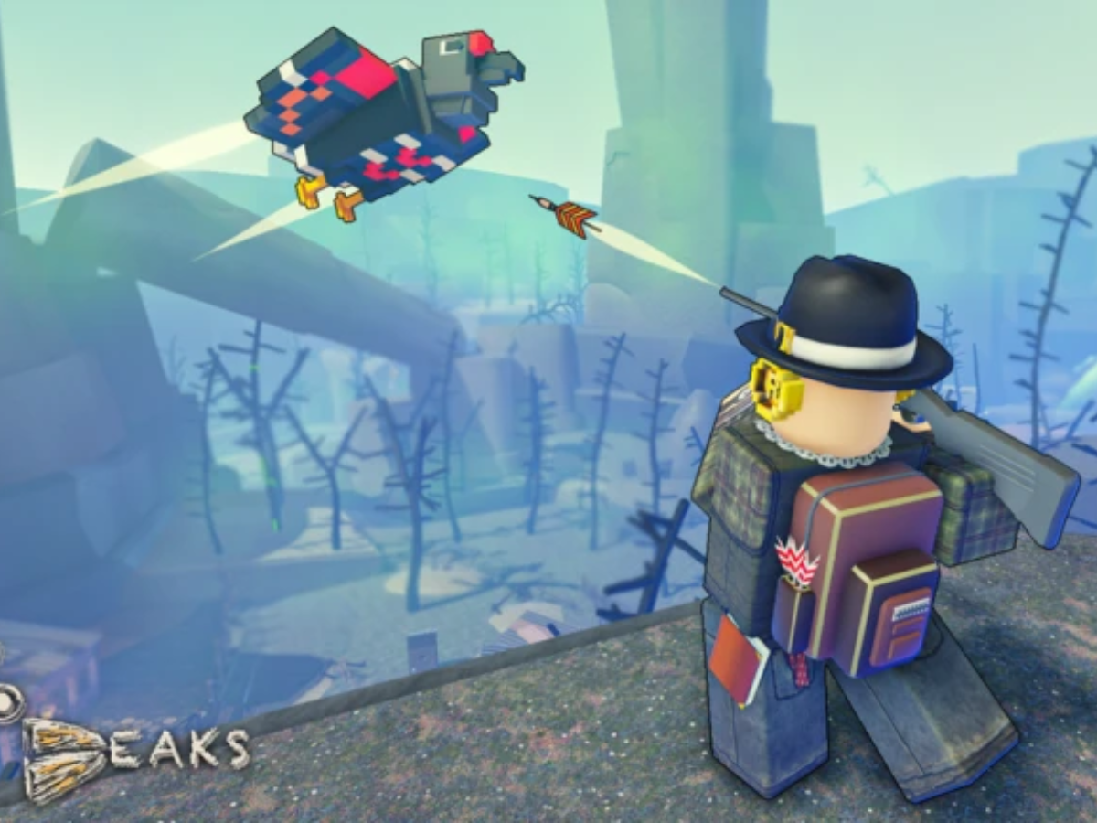 In Beaks, Darts are used to capture birds in the map (Image via Roblox)