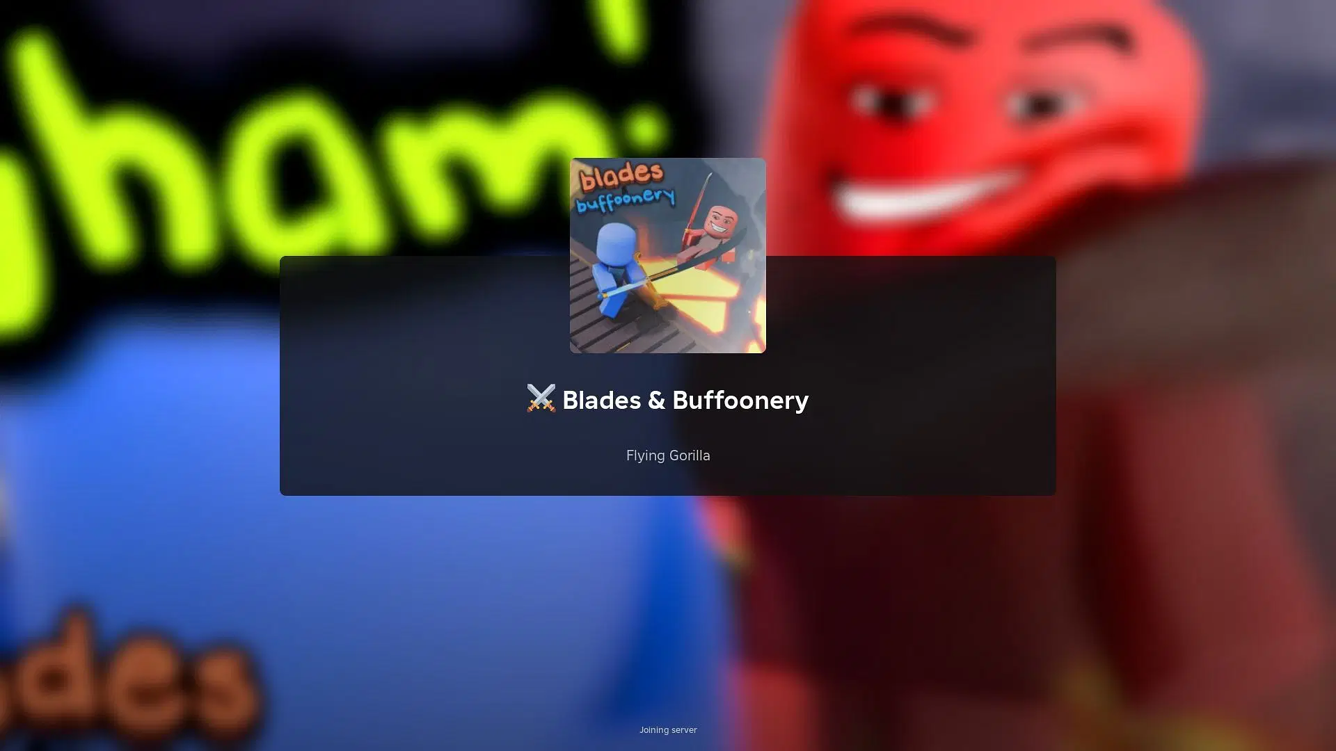 Players battle it out in the Blades and Buffoonery arena. (Source: Roblox)