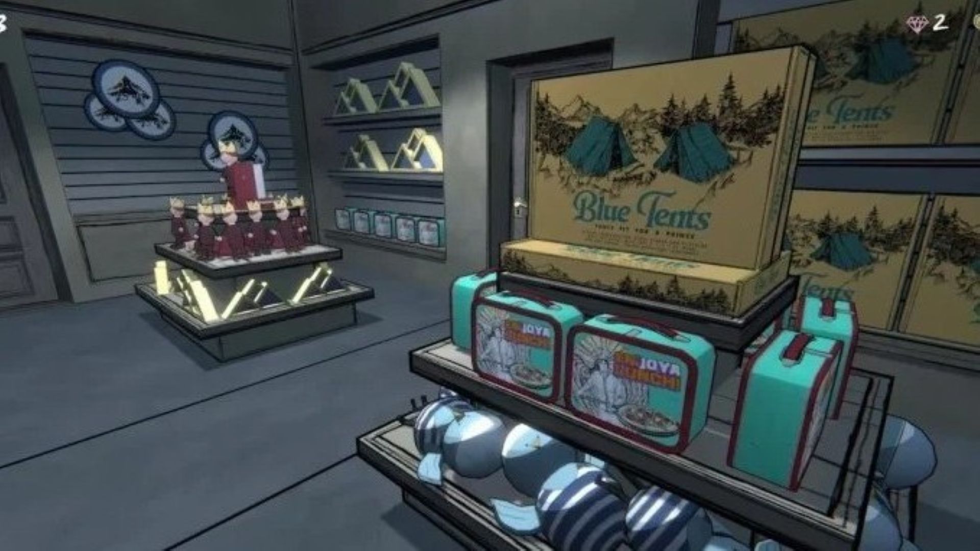 Blue Memos bring an interesting dynamic to the game (Image via Raw Fury)