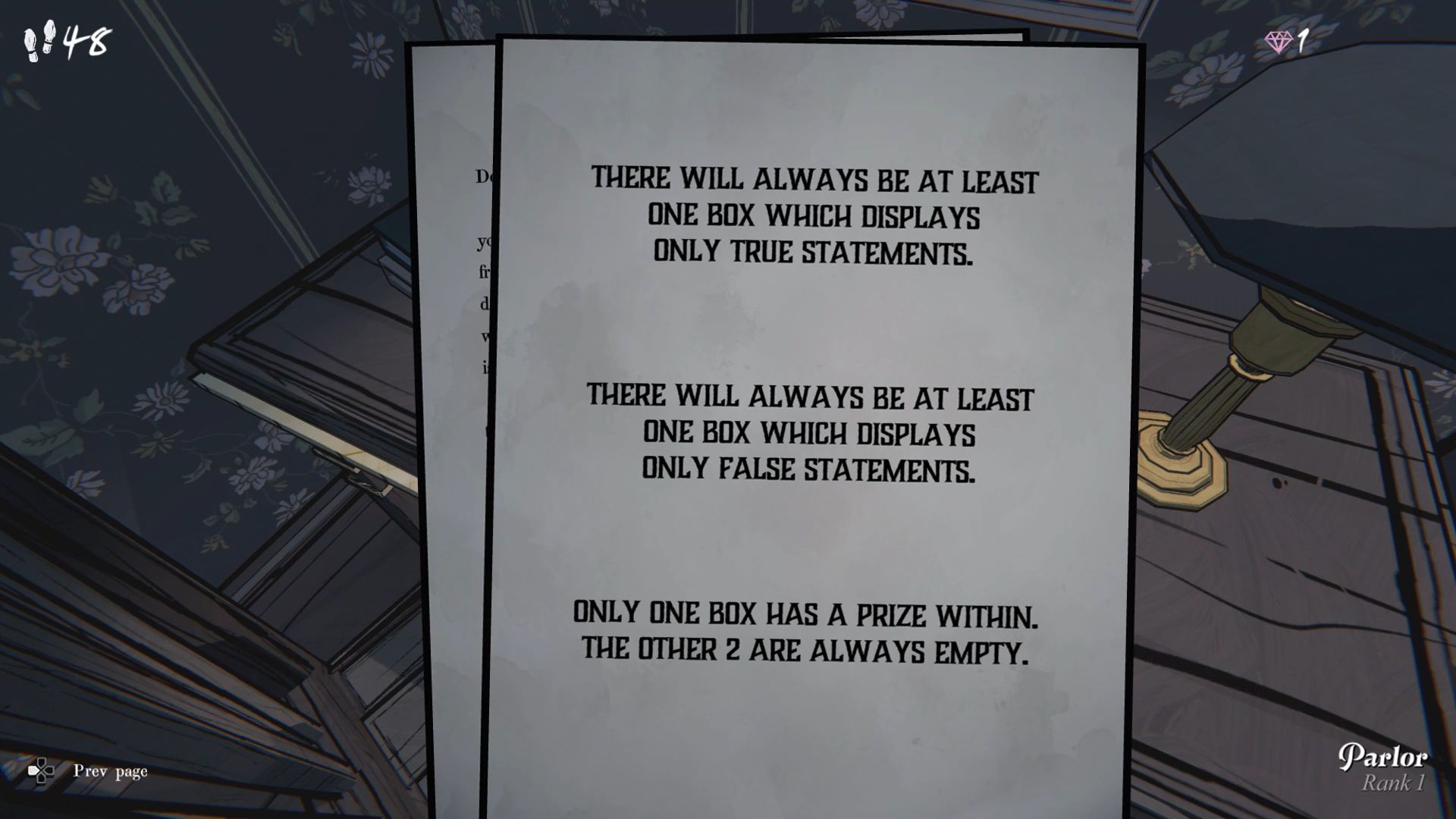 The Parlor Room puzzle main clue