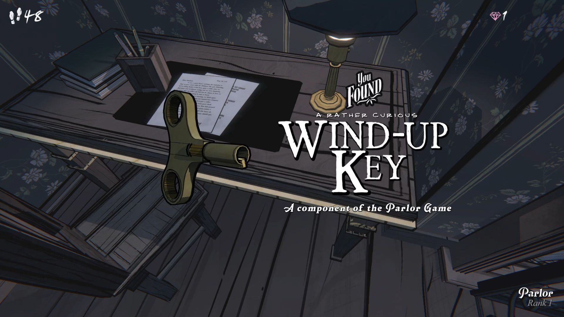 Use the Wind-up key to open a box