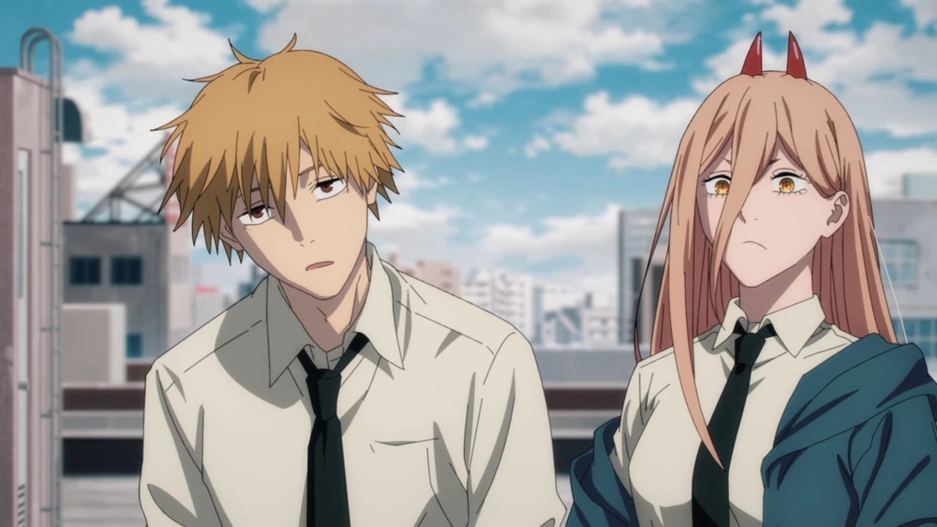Power and Denji as seen in the Chainsaw Man anime (Image via Studio Mappa)