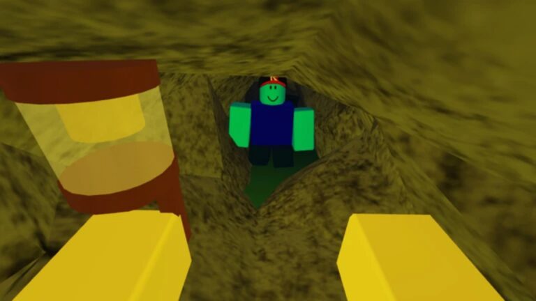 How to enter the Backroom in Cave Diving Experience (Image via Roblox)